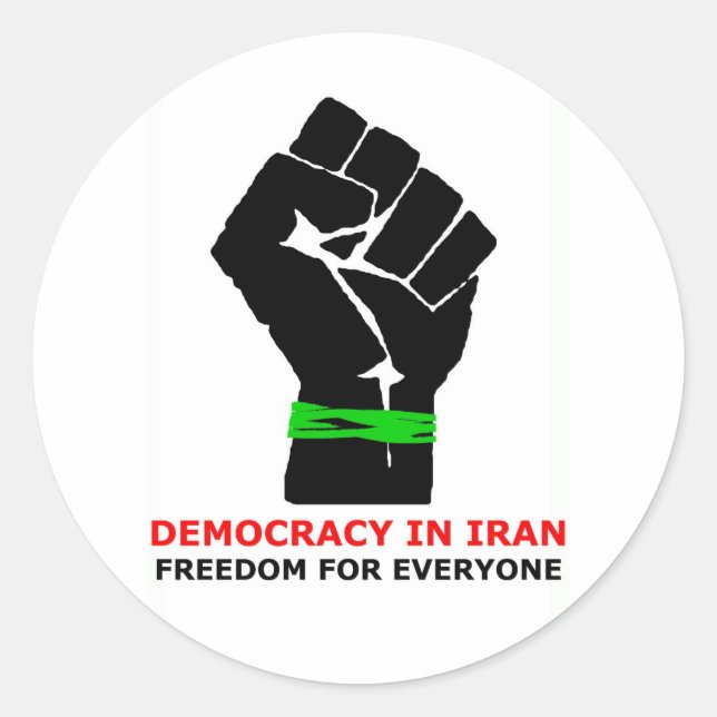 IRAN domocracy Classic Round Sticker (Front)