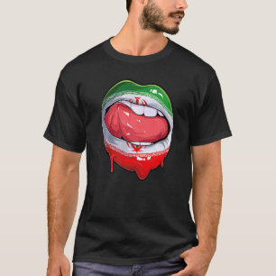 Iran Fan Flag Mouth Soccer Iranian T-Shirt