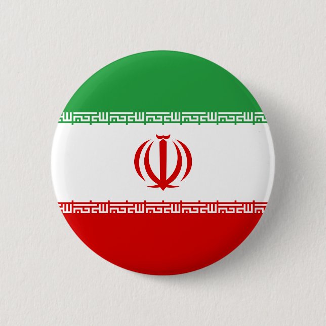 Iran Flag 6 Cm Round Badge (Front)