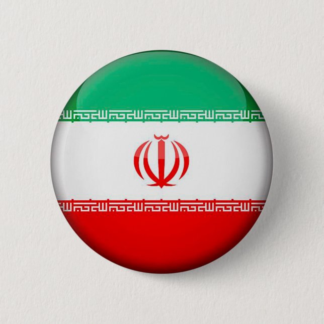 Iran Flag 6 Cm Round Badge (Front)