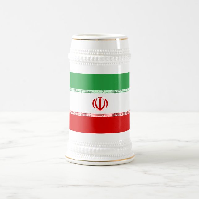 Iran Flag Beer Stein (Center)