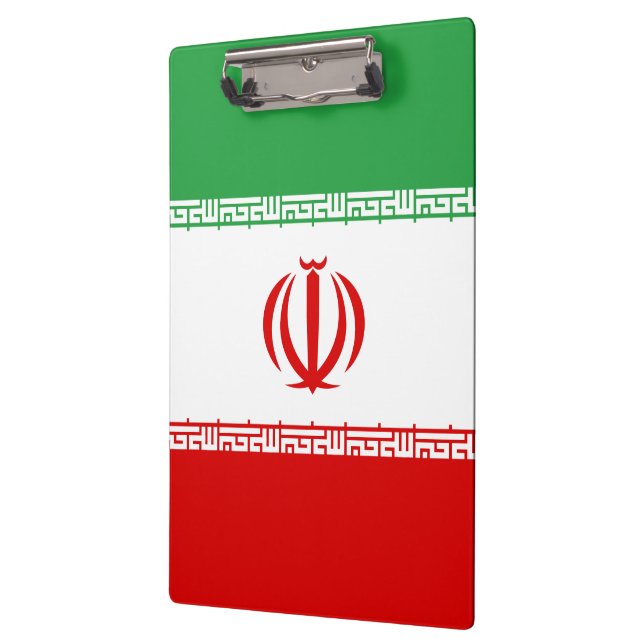 Iran Flag Clipboard (Left)