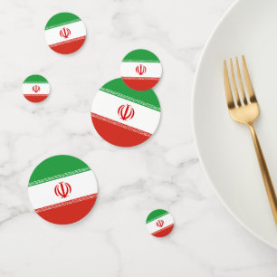 Iran flag confetti