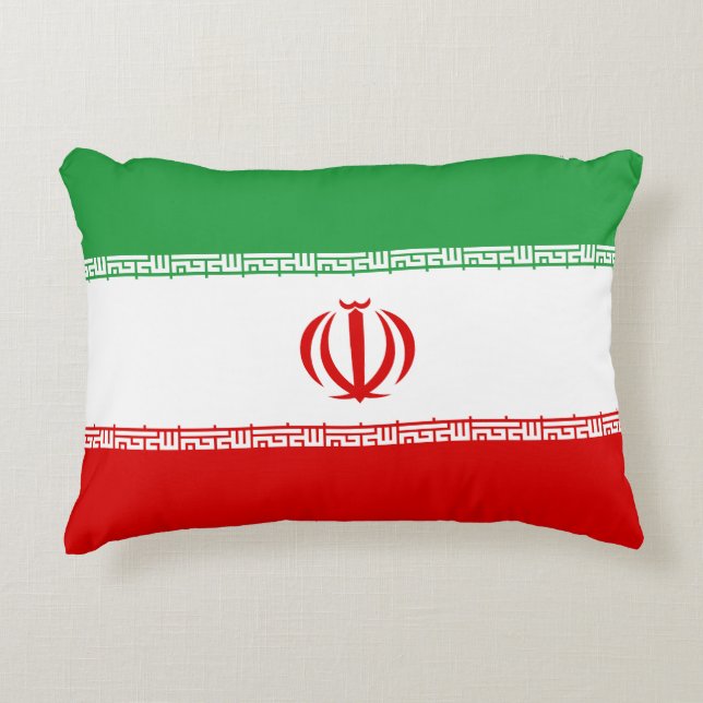 Iran Flag Decorative Cushion (Front)