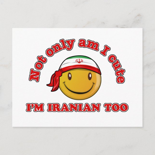 Iran flag designs postcard (Front)