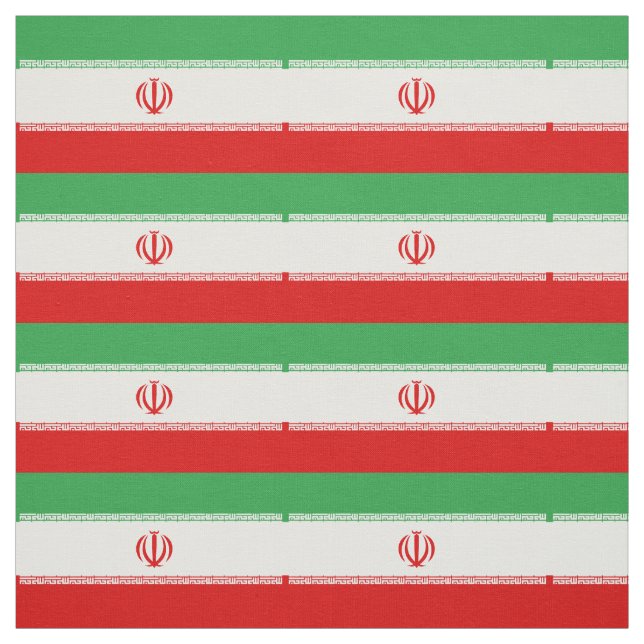Iran Flag Fabric (Swatch)