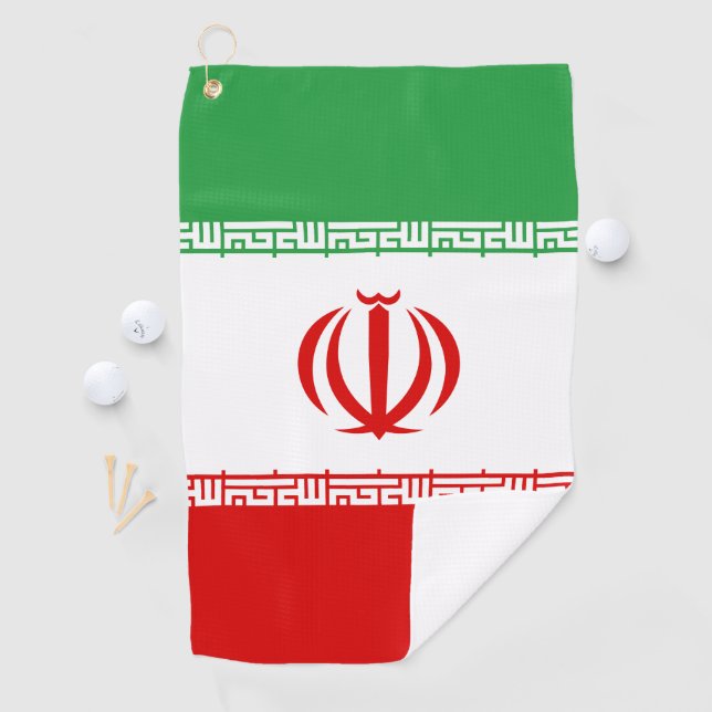 Iran Flag Golf Towel (InSitu)