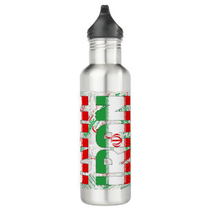 Iran Flag Gorgeous Patriotic 710 Ml Water Bottle