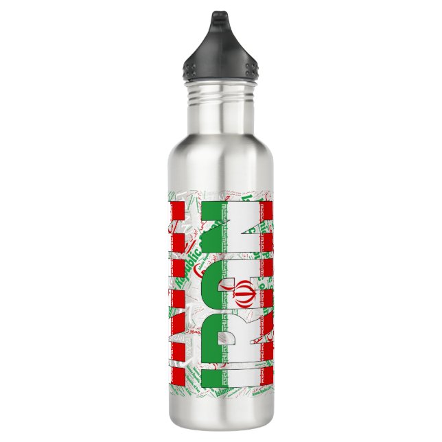 Iran Flag Gorgeous Patriotic 710 Ml Water Bottle (Right)