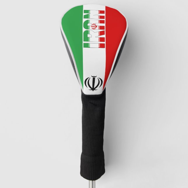 Iran Flag Gorgeous Patriotic Golf Head Cover (Front)