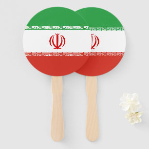 Iran flag hand fan