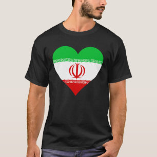 Iran Flag Heart Iran Love Iran T-Shirt
