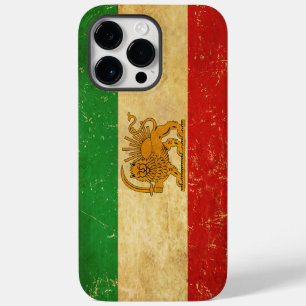 Iran Flag Lion And Sun Shah of Iran Flag Case-Mate iPhone 14 Pro Max Case