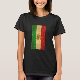 Iran Flag Lion And Sun Shah of Iran Flag T-Shirt