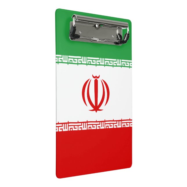 Iran Flag Mini Clipboard (Angled)
