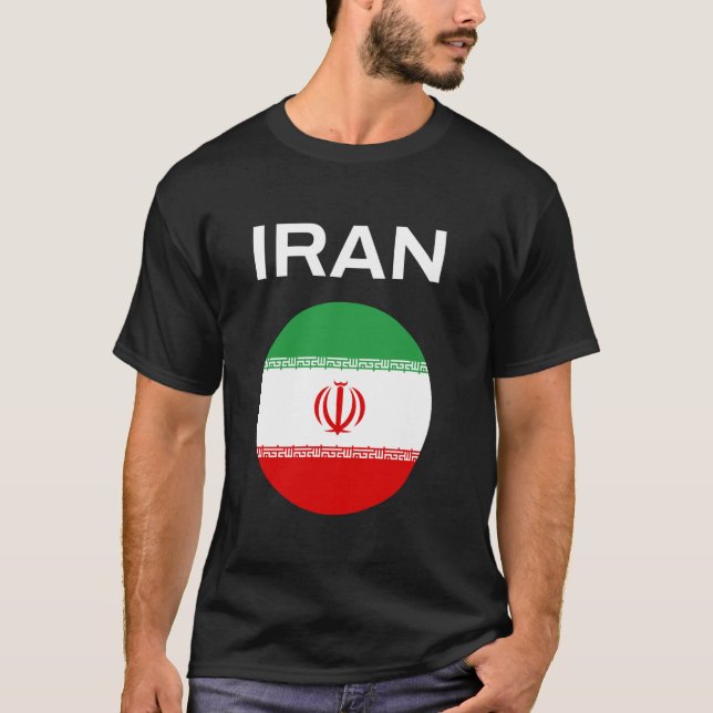 Iran Flag Modern T-Shirt (Front)