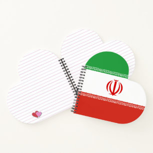 Iran flag notebook