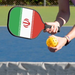 Iran flag pickleball paddle
