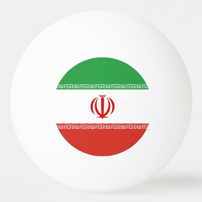 Iran flag ping pong ball (Front)