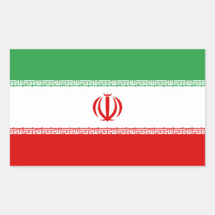 Iran Flag Rectangular Sticker