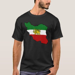 Iran Flag With Lion Iranian T-Shirt