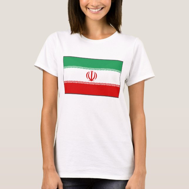 Iran Flag x Map T-Shirt (Front)