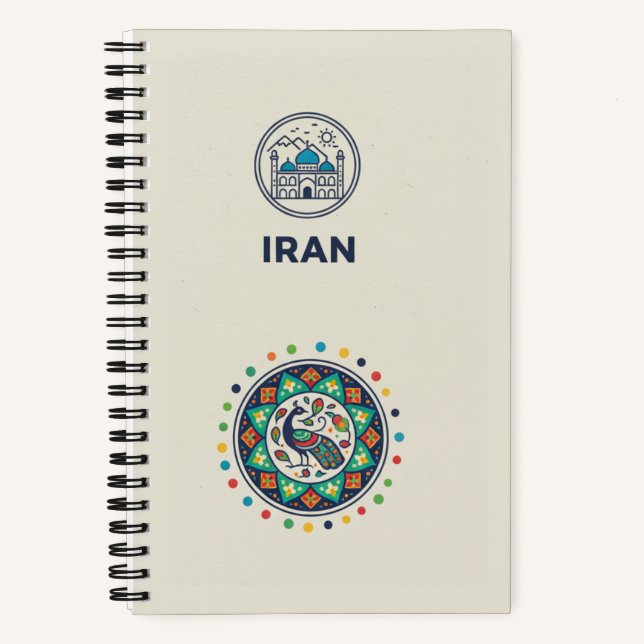 Iran Heritage & Persian Art: Travel Photo Archive  Notebook (Front)