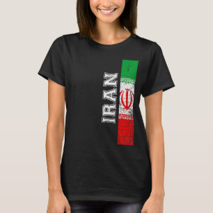 Iran Heritage Pride Country Support Iranian Flag T-Shirt