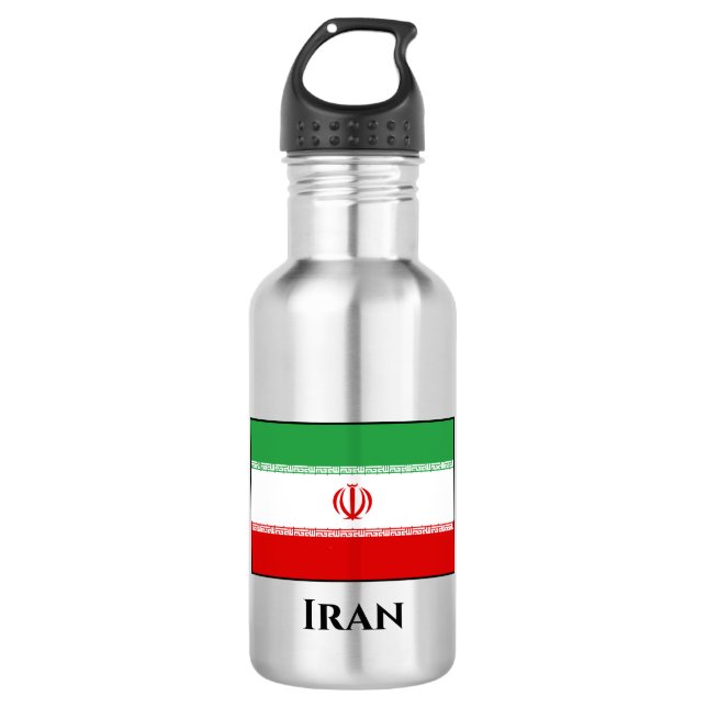 Iran (Iranian) Flag 532 Ml Water Bottle (Front)