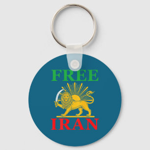 Iran Iranian Flag Lion Back Key Ring