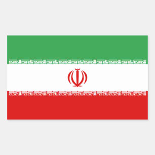 Iran/Iranian/Irani Flag Rectangular Sticker