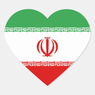 Iran/Iranian/Irani Heart Flag Heart Sticker