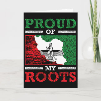Iran Iranian Persian Irani Flag Iran Roots Farsi I Card