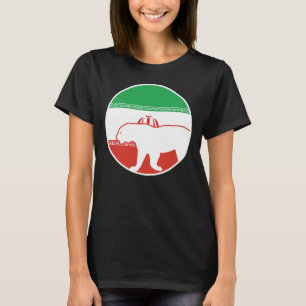 Iran Leopard Iranian National Animal Flag T-Shirt