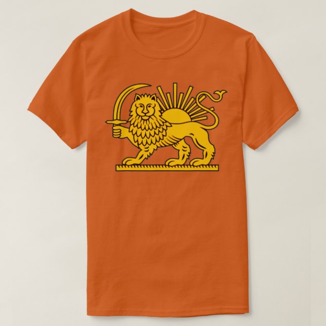Iran Lion Sun Achaemenid Empire Safavid dynasty  T-Shirt (Design Front)