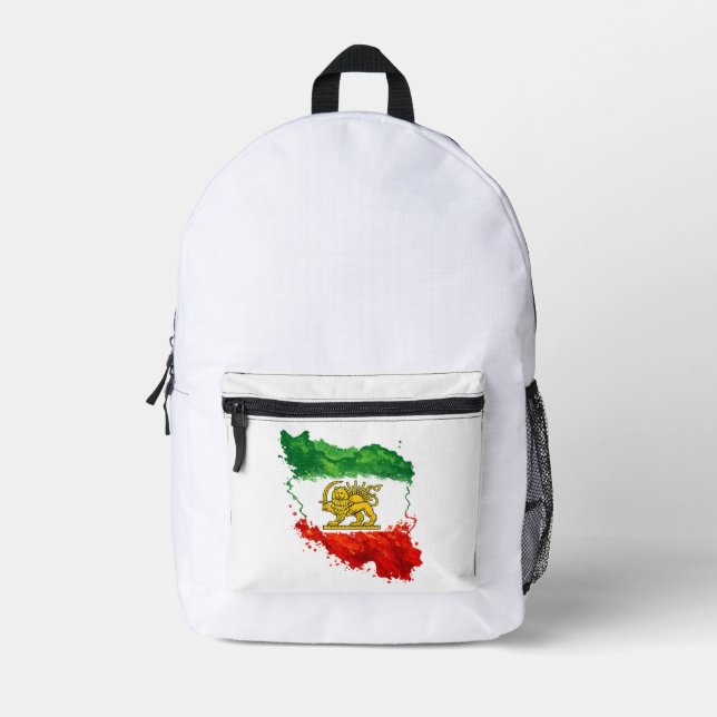Iran Lion & Sun Backpack | Persian Shir o Khorshid (Front)