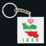 Iran Map with Flag and Emblem Key Ring<br><div class="desc">Iran Political Map with capital Tehran,  national borders,  most important cities,  rivers and lakes. The Iranian Flag Colors are superposed on the Map Silhouette. Vector Illustration by BluedarkArt TheChameleonArt</div>