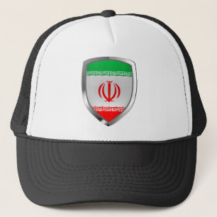 Iran Metallic Emblem Trucker Hat
