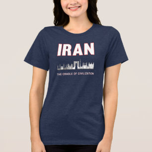Iran Pride Iranian Persia Cradle of Civilisation Tri-Blend Shirt