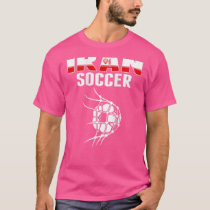 Iran Soccer Ball In Net Goal   Iranian Football Su T-Shirt