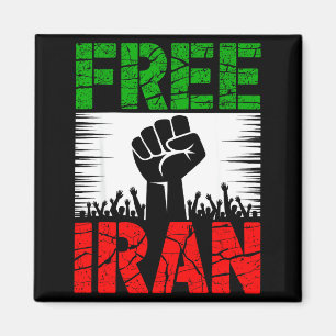 Iran Symbol Flag Heartbeat Freedom Design Magnet