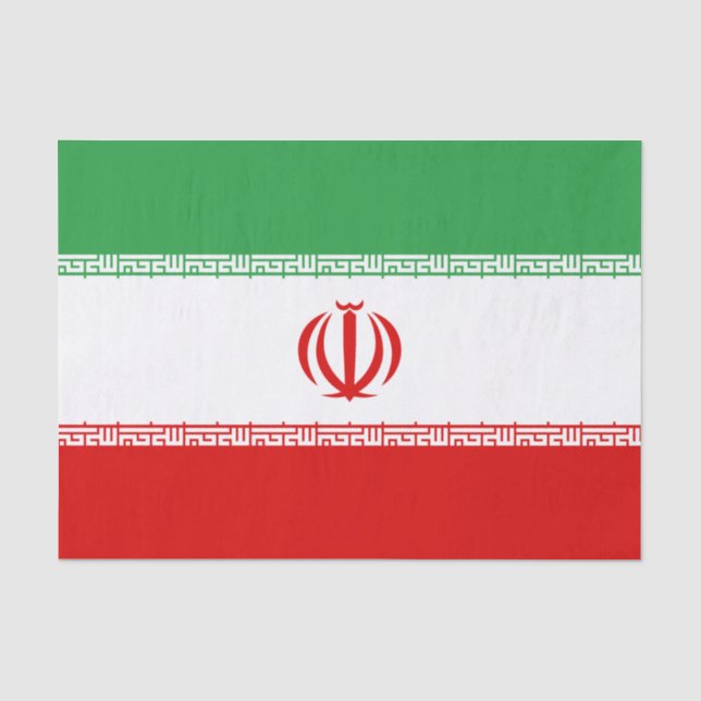 Iran tissue paper, Iranian Flag tissue paper (Front)