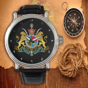 Iran watch, Imperial Coat of Arms 1925-1979 /black Watch