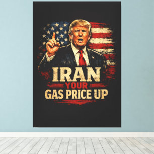Iran Your Gas Price Up Canvas Print