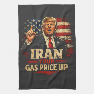 Iran Your Gas Price Up Tea Towel