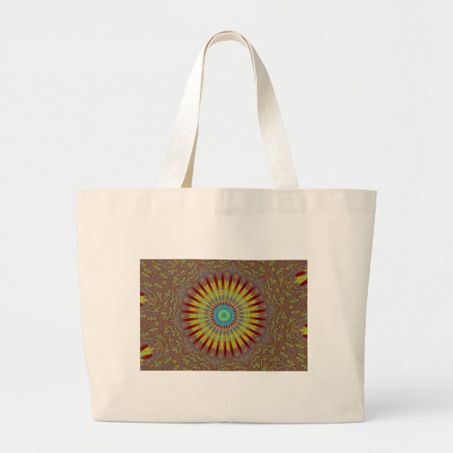 Iranian carpet  African ethnic tribal pattern.jpg Large Tote Bag (Front)