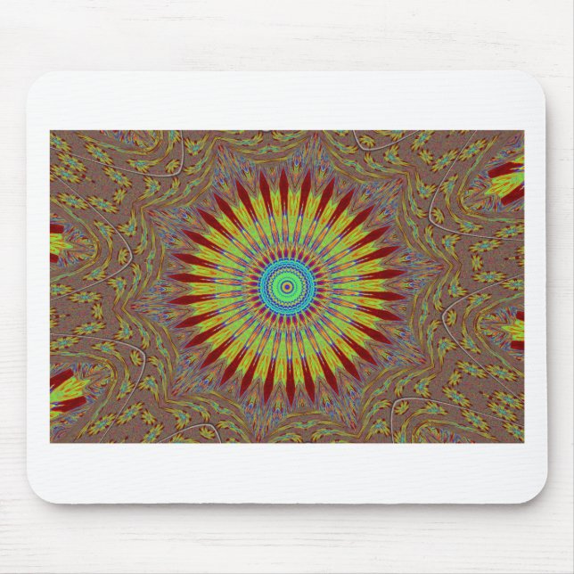 Iranian carpet  African ethnic tribal pattern.jpg Mouse Pad (Front)