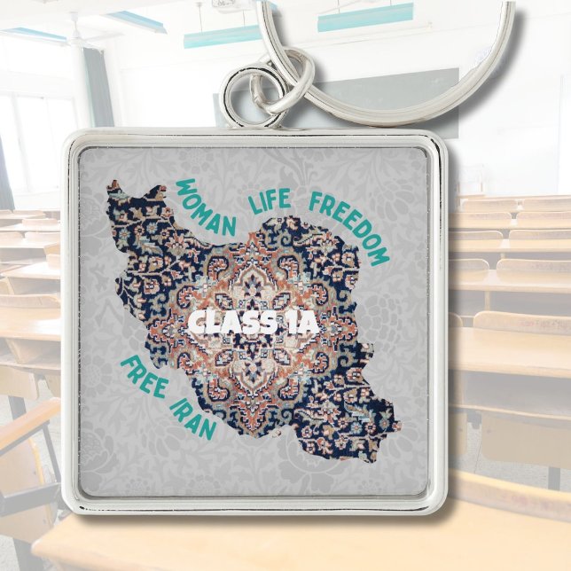 Iranian Christmas Gifts in Bulk for Students Grey Key Ring (Iranian Christmas Gifts in Bulk for Students)