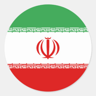 Iranian Flag, Flag of Iran Classic Round Sticker