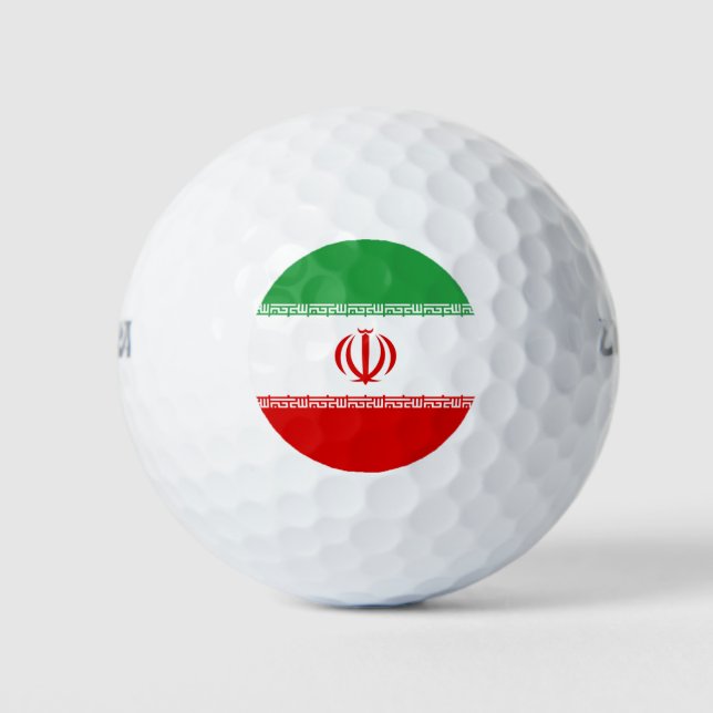 Iranian Flag (Iran) (Persian) Golf Balls (Front)
